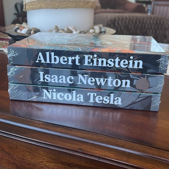 Brand New Decorative Coffee Table Books Home Decor Blank Journals Scientists - Picture 4 of 14